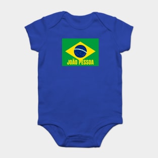 João Pessoa City in Brazilian Flag Baby Bodysuit